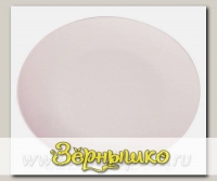 Бамбуковое блюдо круглое MOULINvilla, Белое, 26х26х1,9 см