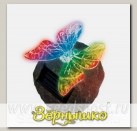 Светильник на солнечной батарее садовый Butterfly on rock