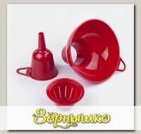 Комплект воронок (узкая и широкая с ситом) (Цвета в ассортименте)