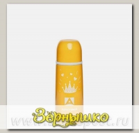 Термос бытовой вакуумный Желтый (для напитков), 350 мл